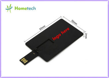 Vara feita sob encomenda plástica preta 4GB 8GB 16GB 32GB da movimentação do flash do Usb do projeto de negócio do cartão de crédito/logotipo do cartão