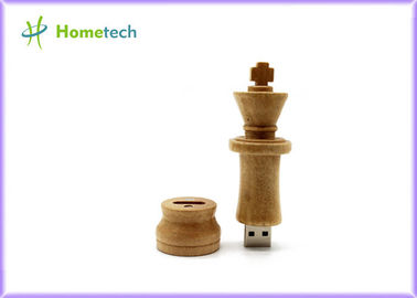 Memória de madeira da movimentação 2,0 do flash de USB da xadrez internacional do polegar para o PC/caderno