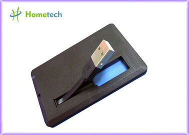 O dispositivo de armazenamento preto de USB do cartão de crédito de Xp da vitória, personaliza a movimentação instantânea