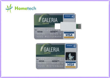 Dispositivo de armazenamento personalizado de USB do cartão de crédito, disco de USB do cartão de 8GB Memeory