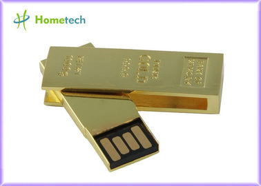 Varas de USB da torção do ouro do retângulo do escritório feito-à-medida com transferência de ficheiros