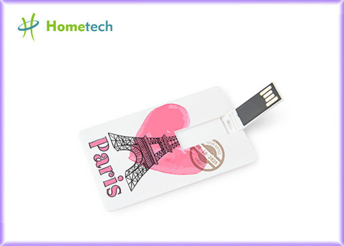 Plástico popular do cartão do Usb da movimentação do flash do Usb do cartão de crédito