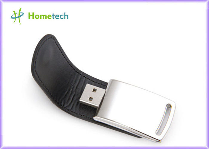 Silkscreen de alta velocidade preto do disco instantâneo de USB do couro de USB 2GB 4GB 8GB da PENA