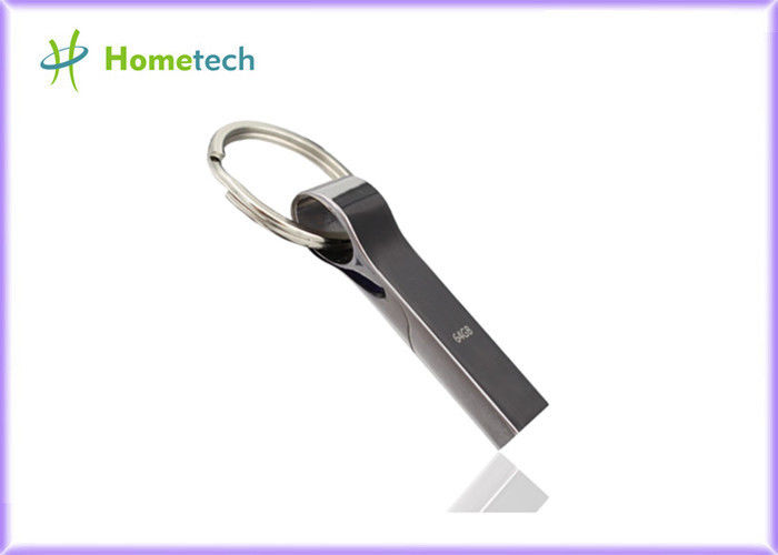 O polegar de prata do metal conduz com porta-chaves/movimentações impressas costume do usb