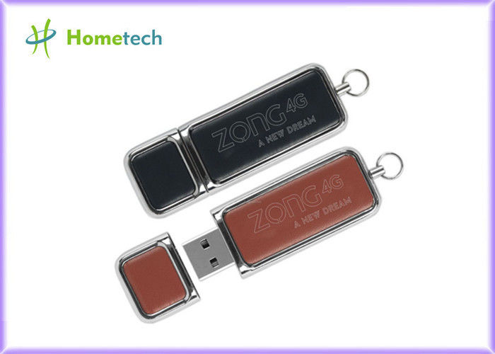 Impressão feita sob encomenda do logotipo da movimentação de couro engravable relativa à promoção do flash de USB