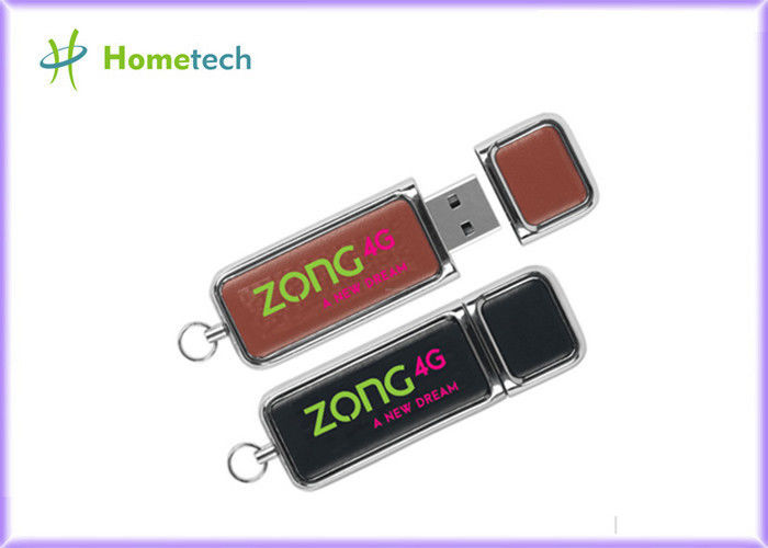 Impressão feita sob encomenda do logotipo da movimentação de couro engravable relativa à promoção do flash de USB