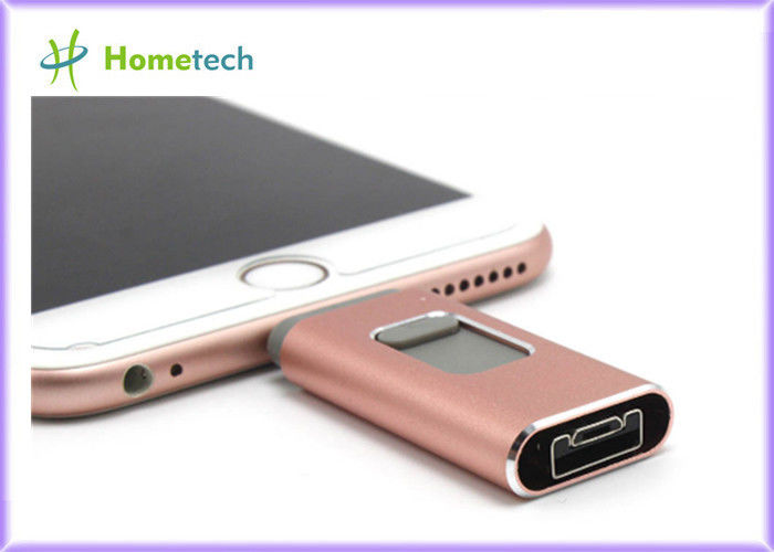 Movimentação do flash de USB do telefone celular para IOS/Android, movimentação fácil do i com material da liga de alumínio