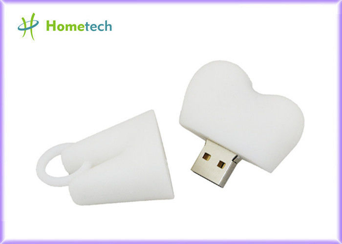 Movimentação personalizada forma do flash de USB dos dentes do PVC com 1GB~128GB capacidade, cor branca