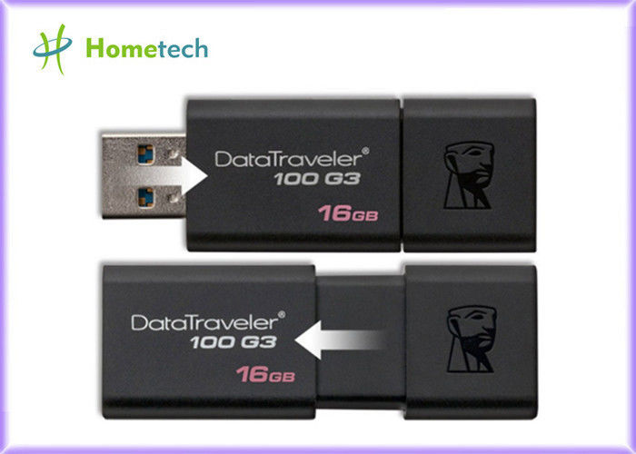 A movimentação 10MB/S a movimentação da pena de Kingston USB 3,0 das capacidades/armazenamento múltiplos de USB escreve a velocidade