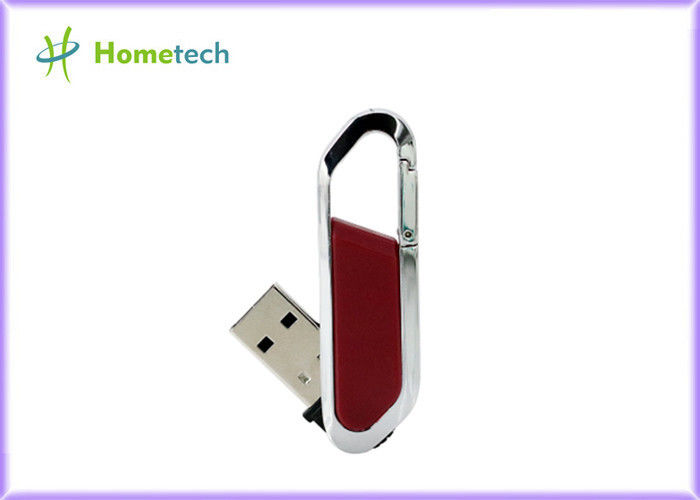 Disco instantâneo de couro de alta velocidade 64gb de USB/pena de USB 2,0 movimentação 4gb com padrão do FCC RoHS