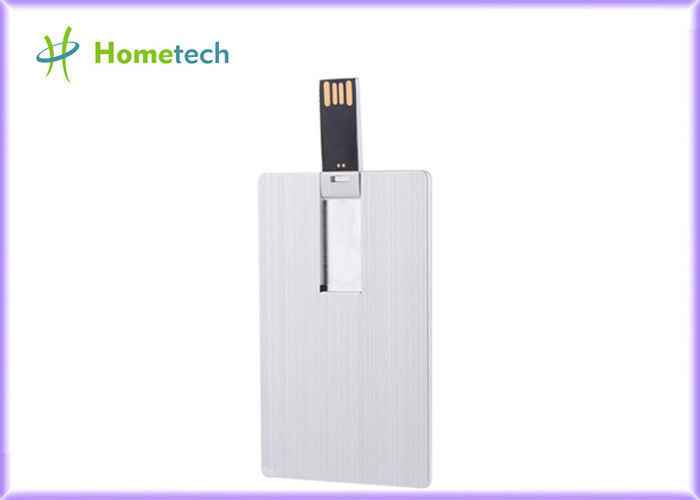 Dispositivo de armazenamento impermeável de USB do cartão de crédito do Super Slim, movimentações do flash de USB do metal