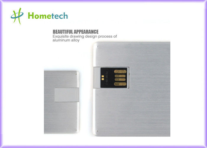 O micro personalizou a movimentação 2GB/4GB/8GB/16GB do flash do Usb do cartão de crédito do metal