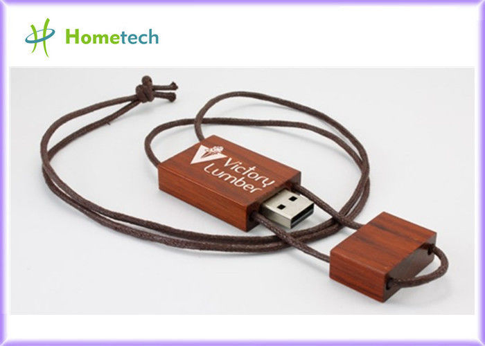 Movimentação de madeira personalizada logotipo do flash de USB