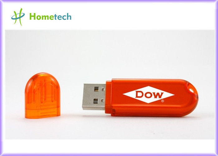 Azul da pena da dobra da movimentação da memória Flash de USB, movimentação plástica do flash de USB com o Keychain para o presente
