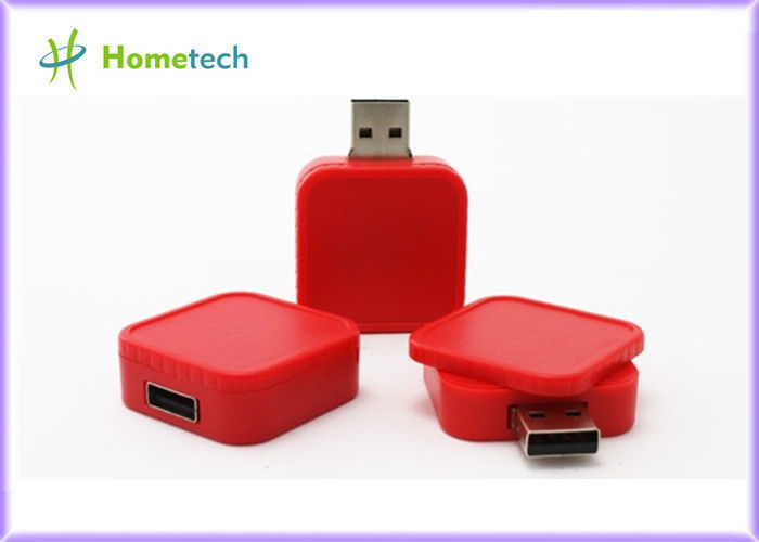 A movimentação do flash de USB do vermelho azul/torção brancas USB cola relativo à promoção para a escola