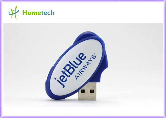 Movimentação azul 8GB do polegar do flash do usb do plástico do OEM, memória plástica 2,0 de USB com logotipo personalizado USB pendrive
