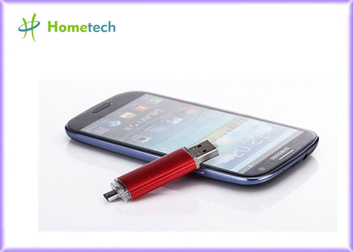 Movimentação do flash de USB do telefone celular do OEM, micro movimentação do flash de USB do porto duplo com o micro Usb para Android