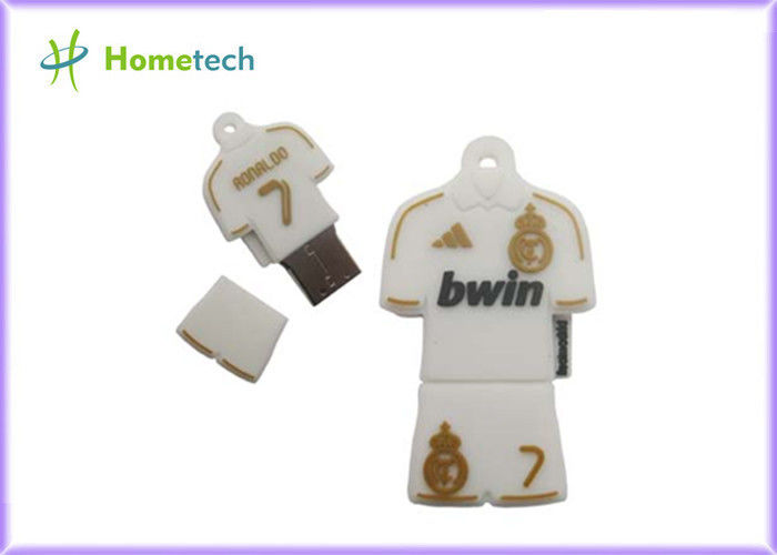 Unidade de disco personalizada da memória Flash de USB da movimentação do flash de Bwin USB do Real Madrid da roupa do futebol de USB 2,0