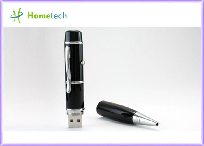 Pena de USB com ponteiro do laser, movimentação da pena do usb do presente com movimentação personalizada do flash do usb da pena do logotipo