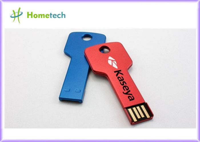 Metal a forma chave USB com o logotipo feito sob encomenda que imprime 1GB, 2GB, 4GB