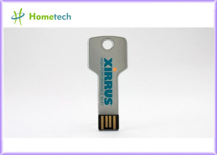 Metal a forma chave USB com o logotipo feito sob encomenda que imprime 1GB, 2GB, 4GB
