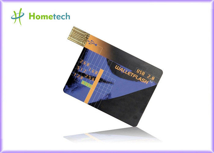 Dispositivo de armazenamento genuíno de USB do cartão de crédito do plástico 8gb, movimentação da pena do polegar da vara da memória
