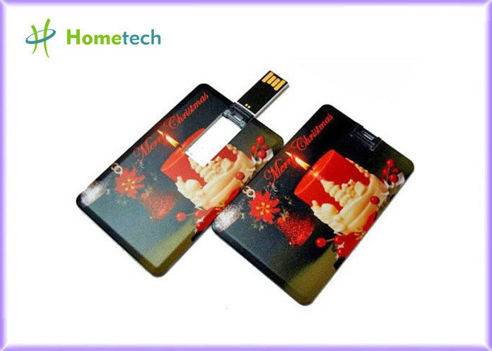 Capacidade alta de dispositivo de armazenamento de USB do cartão de crédito 4gb/2gb personalizado do logotipo