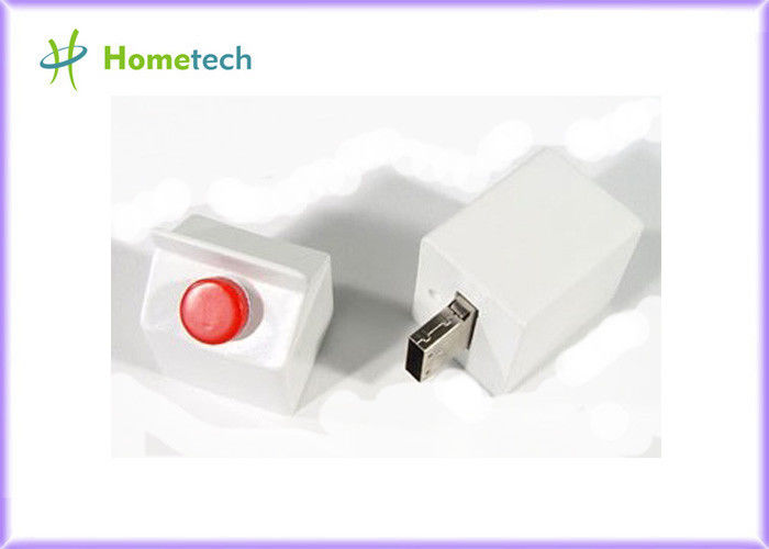 Movimentação branca do flash de USB dos desenhos animados de 4G 8G, movimentação fresca do polegar da vara da memória