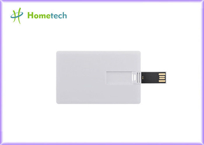 Alta velocidade branca feita sob encomenda do dispositivo de armazenamento 8GB de USB do cartão de crédito do cartão da cor 16GB 32GB
