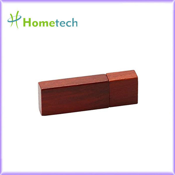 Movimentação 16GB instantânea de alta velocidade de madeira vermelha de USB 3,0 do retângulo