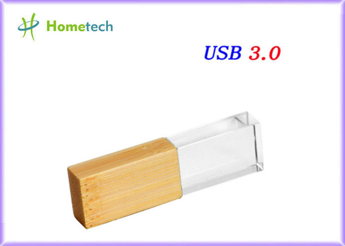 Armazenamento de dados 3,0 Crystal Usb Flash Drive de madeira 4GB 8GB 16GB 32GB 64GB 128GB