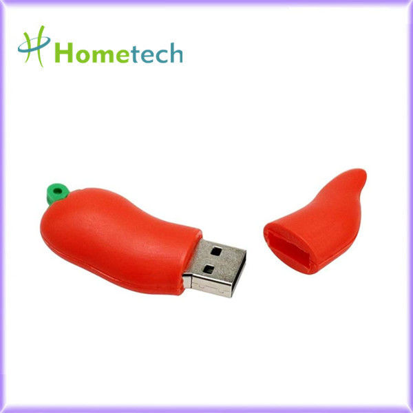 PVC 32GB USB Pen Drive For Promotion Gift de Chili Pepper Shaped