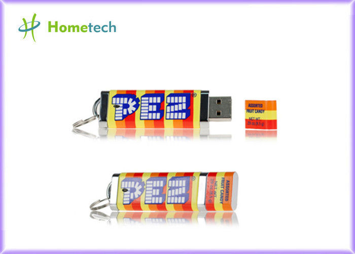 Movimentação plástica colorida da memória Flash de USB 2,0 com o logotipo que imprime a vara mais barata da memória de 16GB/32GB USB