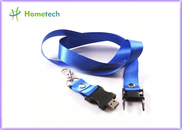 Anunciar a vara azul 16gb de USB da correia personalizou a movimentação da memória Flash para o coordenador/desenhista
