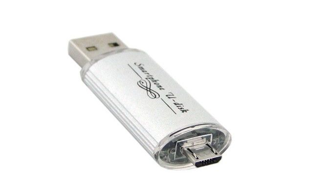 Movimentação externo do flash de USB do telefone celular, leitor de cartão de 32GB micro SD