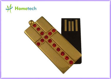 Varas de USB da torção do metal da jóia do metal, movimentação do polegar da vara da memória