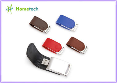 comprar Unidade de disco de couro relativa à promoção maioria 4GB 8GB 62mm*27*12mm do flash de USB Fabricação em linha