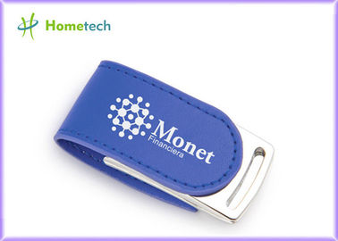 comprar Do couro azul de Eco do CE disco instantâneo 4GB de USB para o produto relativo à promoção Fabricação em linha