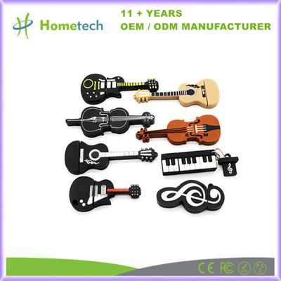 comprar Movimentação instantânea 1GB 2GB USB 2,0 Pen Drive 16GB 32GB de USB da guitarra elétrica dos desenhos animados Fabricação em linha