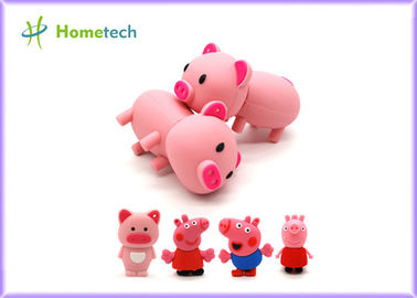 comprar O porco grande feliz do rosa da família personalizou a movimentação do flash do Usb, movimentação dada forma PVC personalizada chave personalizada 4gb 8g do flash do Usb USB Fabricação em linha