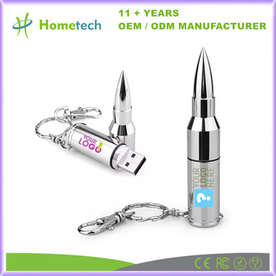 comprar Discos flash USB metálicos em forma de bala com capacidade de armazenamento de 8 GB a 256 GB Fabricação em linha