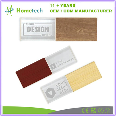 comprar Elegante Flash Drive USB de Cristal com Cor de Madeira Para Casamento e Fotografia Fabricação em linha