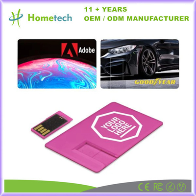 comprar Cartão de visita impresso a cores USB Flash Drive Pendrive de plástico Popular Advertising Memory Stick Fabricação em linha
