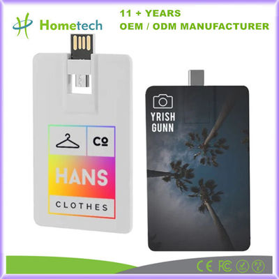 comprar Disco flash USB C portátil em forma de cartão de crédito com caixa de metal durável para armazenamento digital Fabricação em linha