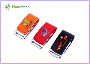 comprar Movimentação Pendrive 16GB 32GB 64GB do flash da vara da memória de USB do couro do logotipo do cliente Fabricação em linha