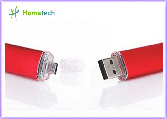 Movimentação vermelha da pena do Usb 2,0 da movimentação OTG 4GB do flash de Smartphone USB do retângulo