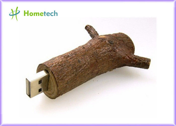 Movimentação de madeira 4GB relativo à promoção 8GB 16GB 32GB do flash de USB do ramo de árvore de Novetly 2,0