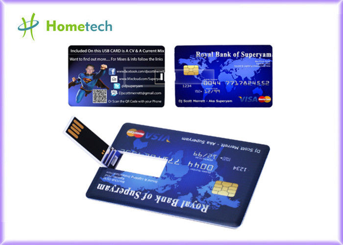 Logotipo personalizado dado forma ultra fino relativo à promoção do cartão de crédito do dispositivo de armazenamento de USB do cartão de crédito