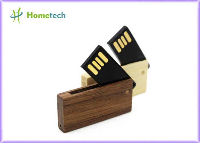 Cartão de memória rotatable de madeira pendrive da movimentação 4GB 8GB do flash do usb da MINI vara da memória