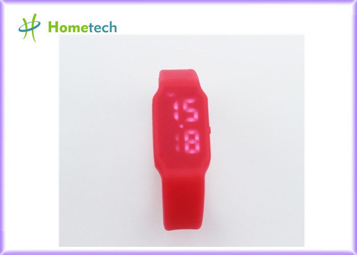 2GB ao relógio multifuncional USB do diodo emissor de luz do bracelete do silicone da movimentação do flash de 32GB USB com ranhura para cartão do Tf